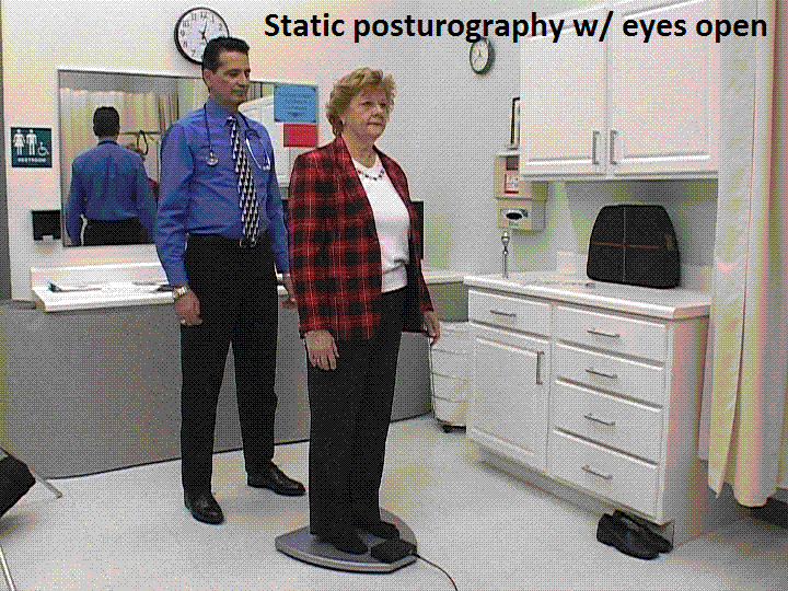 Examples of standard posturography tests